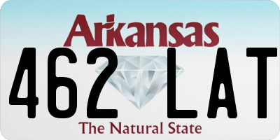 AR license plate 462LAT