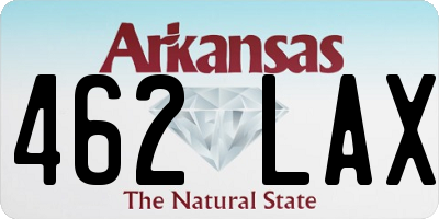 AR license plate 462LAX