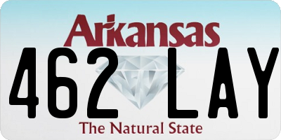 AR license plate 462LAY