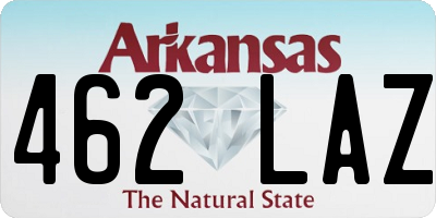 AR license plate 462LAZ