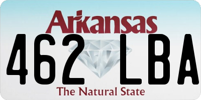 AR license plate 462LBA