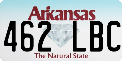 AR license plate 462LBC