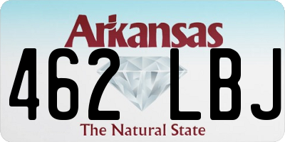 AR license plate 462LBJ