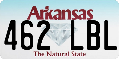 AR license plate 462LBL