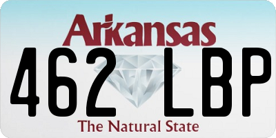 AR license plate 462LBP