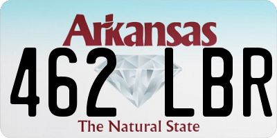 AR license plate 462LBR