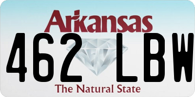 AR license plate 462LBW