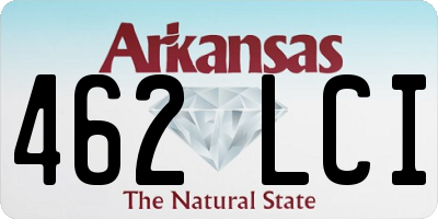 AR license plate 462LCI