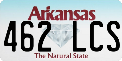 AR license plate 462LCS