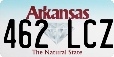 AR license plate 462LCZ