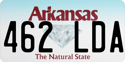 AR license plate 462LDA