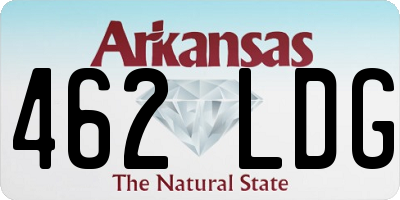 AR license plate 462LDG