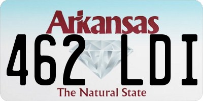 AR license plate 462LDI
