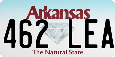 AR license plate 462LEA