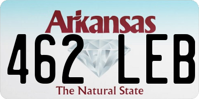 AR license plate 462LEB