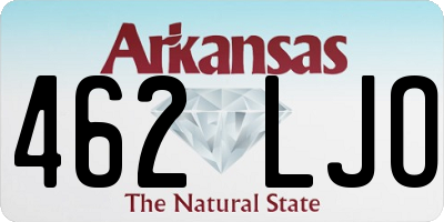 AR license plate 462LJO