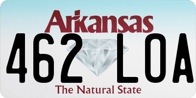 AR license plate 462LOA