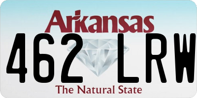 AR license plate 462LRW