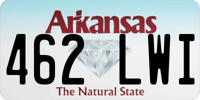 AR license plate 462LWI