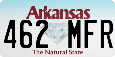 AR license plate 462MFR