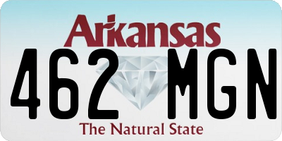 AR license plate 462MGN