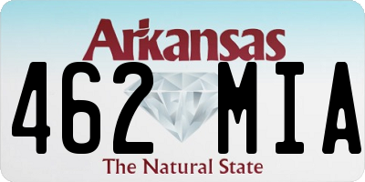 AR license plate 462MIA