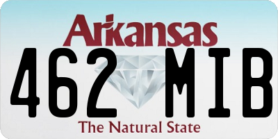 AR license plate 462MIB
