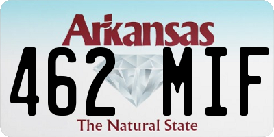 AR license plate 462MIF
