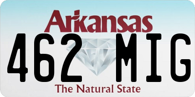 AR license plate 462MIG
