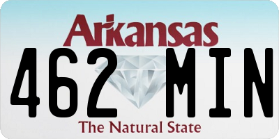 AR license plate 462MIN