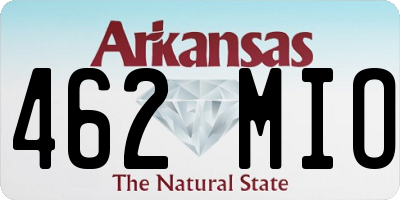 AR license plate 462MIO