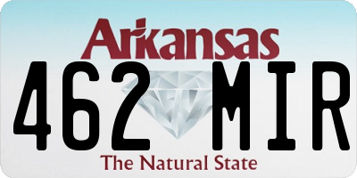 AR license plate 462MIR