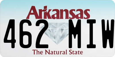 AR license plate 462MIW