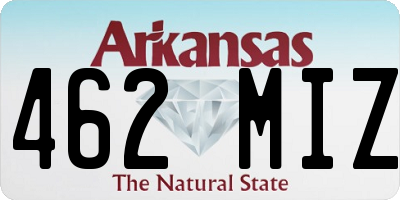 AR license plate 462MIZ