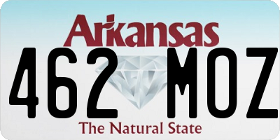 AR license plate 462MOZ