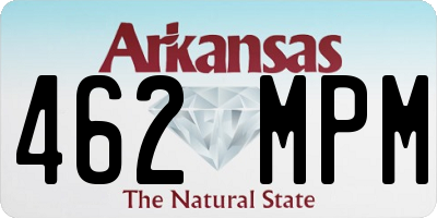 AR license plate 462MPM