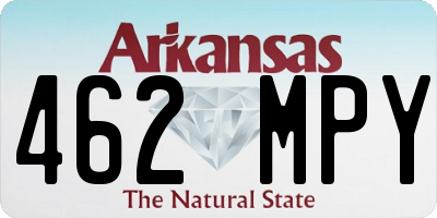 AR license plate 462MPY