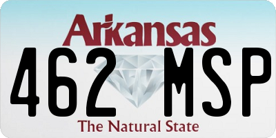 AR license plate 462MSP