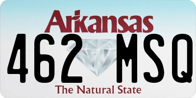 AR license plate 462MSQ