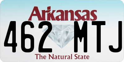 AR license plate 462MTJ