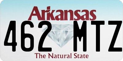 AR license plate 462MTZ