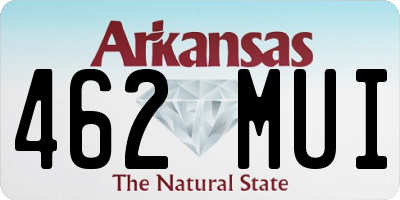 AR license plate 462MUI