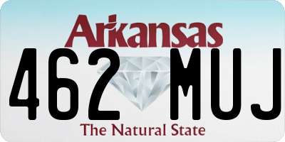 AR license plate 462MUJ