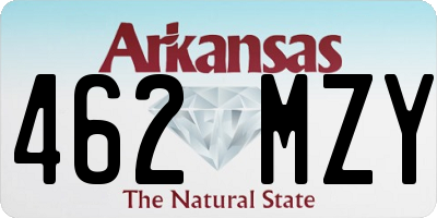 AR license plate 462MZY
