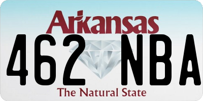 AR license plate 462NBA