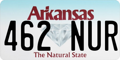 AR license plate 462NUR