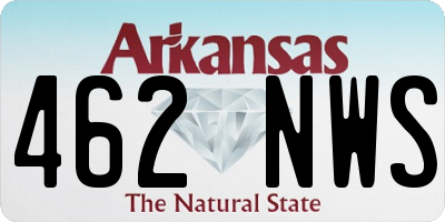 AR license plate 462NWS