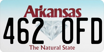 AR license plate 462OFD