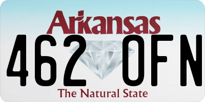AR license plate 462OFN