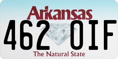 AR license plate 462OIF